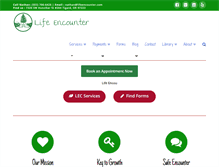 Tablet Screenshot of lifeencounter.com